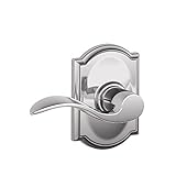 Camelot Trim with Accent Hall and Closet Lever, Bright Chrome (F10 ACC 625 CAM) [並行輸入品]