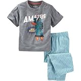 OSHKOSH(オシュコシュ) 2ピースパジャマ グレー パジャマ 8歳【並行輸入】