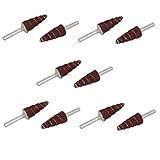 DealMux 6ミリメートルシャンク16ミリメートルDiaのテーパードヘッドエメリー布マンドレルは、研削点10個入りをマウント