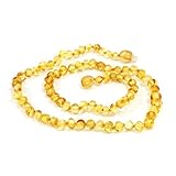 Momma Goose Teething Necklace, Lemon, 21 by Momma Goose