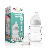 Minbie 3 Month Feeding Kit, 3+ Medium Nipple Included by Minbie