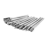 XCSOURCE 10セットタングステンカーバイド　 回転式ギザギザカッティングセット 　グラインダービット1/8" 3mm シャンク 　6mm チャンファリング　彫刻ツール　BI226