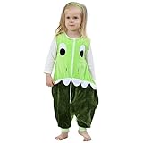 mycloth Girl Boy Kids幼児用フランネルファスナーパジャマジャンプスーツロンパース カラー: グリーン
