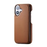 エレコム iPhone 17 ケース カバー ソフトレザー ポリカーボネート 軽量 背面カードポケット 2つのポケット キャメル PM-A25APLORFCA