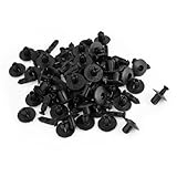 車のバンパーフェンダー用の50個のプラスチックリベットリテイナーファスナー7ミリメートル穴