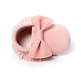 ベビーシューズ 女の子 上履き ベビー 履きやすい 子供靴 こども靴 柔らかい スエード 軽量 耐磨 靴 赤ちゃん かわいい ファーストシューズ 6～12ヶ月 出産祝い プレゼント おしゃれ リボン 