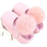 YideaHomeベビーシューズ　靴　可愛い　ポンポン付き　フォーマルシューズ　子供 女の子 ファーストシューズ 出産祝い　五色展開