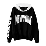 パーカー レディース トップス Glennoky プルオーバー 英字柄 スウェットパーカー ブラウス ロング丈 ドローストリング フード付き レディースパーカー スウェットシャツ ウインドブレーカー 