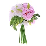 Anself 10 人工牡丹の花束 ホーム ホテル ブライダル ウェディングパーティー装飾