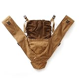 【キューズベリー】 ヘッドカバー付き 抱っこ紐 ブラウンベージュ フリーサイズ