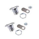 Perfk 2つセット　カムロック錠　シリンダー錠　カム錠 　キャビネット　デスク　引き出し用