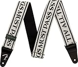 [フェンダー] George Harrison All Things Must Pass Logo Strap, White/Black, 2" カナダ製 楽器用ストラップ
