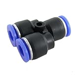 uxcell 空気圧エアチューブ スプリッター ネクタ　Y字型クイックプッシュ6mm