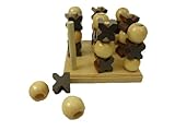 【愉快度トリプルA】　木製ゲーム　(○×3目ならべ)