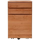 大川家具 天然木アルダー材デスクトシリーズ キャスター付ワゴン SNJ-01000051-03 代引不可 ポイント10倍