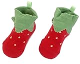 ベビー靴下 ベビーソックス ポップアップ靴下 ソックス 靴下 手つくり 日本製 出産祝い ギフト (イチゴ)