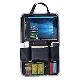 yotree Car Back Seat organizer-ユニバーサルBackseat Organizer with保護Backseat & 9ストレージコンパートメントiPadホルダー、ストレー