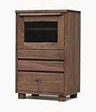 大川家具 岡製作所 キャビネット アンリ 53cm幅 ブラウン 161113