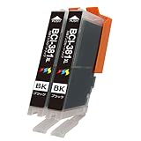 canon インク BCI-381XLBK ブラック 大容量 2本セットカートリッジ互換品 対応キヤノンプリンター機種: TR9530 TR703 ｐｉｘｕｓ ｔｓ８２３０ pixus ts8330 TS8130 TS6230 TS6330 TS6130 TR8530 TR7530 TS7330残量表示機能付 yubang