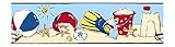 York Wallcoverings CK7762BSMP Candice Olson Kids A Day At The Beach Wallpaper Memo Sample, 8-Inch x 