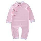 Zhhlinyuan 良質 Cute Newborn Fashion Long Sleeve Cotton Jumpsuit Chinese Style 赤ちゃん Romper