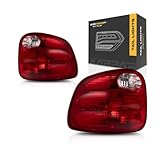 Ford F-150/250 LD レギュラーキャブ/スーパーキャブフレアサイド/フレアサイドテールライトアセンブリ 2000 01 02 03 2004年モデル用 ドライバーと助手席側アウターペア FO2800178 FO2801178 YL3Z 13405 AA