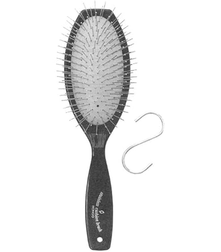 Amazon | ホンゴ ステンレスクッションブラシ 黒 | HONGO | ヘアブラシ