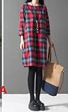 『Vision』マタニティウェア 服 　春秋冬 　　マタニティ 長袖　 ワンピース 妊婦服P034 (2XL, A)