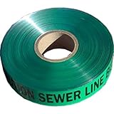 2 "グリーンDetectable " Caution Sewer "テープ – 1000 ' Roll