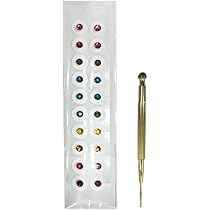 Amazon.co.jp: Shinprona 耳つぼジュエリー ツボ押し棒付き 1.2