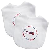 Baby Fanatic Team Color Bibs, Atlanta Braves, 2-Count by Baby Fanatic [並行輸入品]