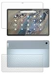 【2枚組(画面+背面)】ClearView(クリアビュー) Lenovo IdeaPad Duet 370 Chromebook 10.95インチ 2022年モデル用【 清潔 目に優しい アンチグレア ブルーライトカット 】液晶 保護 フィルム＋カーボン調 背面保護フィルム 日本製