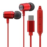 ルプラス(Leplus) Type-Cイヤホン(ボリューム/マイク付) カナル型 「極の音域 STABLE」 レッド LN-TCEP02RD