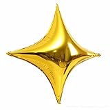 5点10インチスター形状箔バルーンShiny Starsベビーシャワー誕生日パーティーウェディング背景DIY装飾バルーントイ One Size ゴールド SHRZH32833758295-2