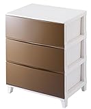 サンカ ルームス(ROOM'S) チェスト 3段 ワイド (幅54 奥行42) サンドブラウン RM-S543(SBR)