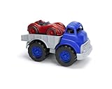 Green Toysフラットベッドトラック＆レースカーFLRA-1481[輸入品]