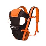 BethBear BS1306 多機能 抱っこひも おんぶ紐 新生児 乳幼児 4通り おでかけ 3-24ヶ月 男女兼用 出産祝い (オレンジ)