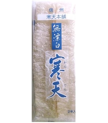 Amazon.co.jp: 味は芸術「薩摩屋本店」 信州産 角(棒)寒天 2本入