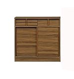 大川家具 関家具 カウンター下収納 ラブミ― 90cm幅 ブラウン 162180