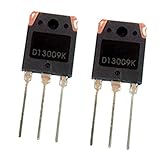 Sharplace 1ペア　D13009K　トランジスタ　D13009 NPN TO3-P　クリスタルバルブ　3ピン100W 12A