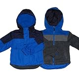 カーターズ（Carter's)【青&紺/グレー&青リバーシブルフード付ジャケット】男の子フリースパーカー付ジャケット 2T 2歳用 95cm-100cm ギフトプレゼント,ネイビーアウター【並行輸入】