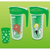 LINE　FRIENDS ボトル＆コップ４個セット ブラウン＆コニー