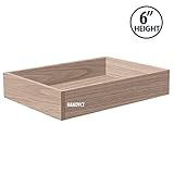 引き出しボックス、オーク木製完了、組み立てられ、1 / 4 "下、、6 "高さ Width: 27" DRAW-MD8-RICHWD/Oak-F-27W24D6H1/4B