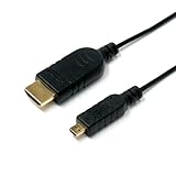 ミヨシ HDMIケーブル デジタルカメラ用/マイクロコネクタ 1.2m ブラック DCC-HDUD12/BK