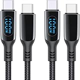 MINSLIS USB Type C ケーブル 100W/5A PD対応 Type-C to Type-C 急速充電 出力スクリーン表示 ナイロン編み タイプc 充電コード iPhone 17/16 Pro/16 Plus/16 Pro Max, MacBook Air/Pro 13'', iPad Mini 6/Pro/Air, Switch等USB-C機種対応 (1m)