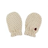 オーガニックコットン　水玉ニットミトン