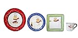 トスカーナPlumpシェフカラフル手描きセラミック16pcディナーウェアセット、89116 by ACK