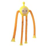 感覚そわそわポップチューブ | 伸縮チューブ フィジェット エッグ ボーイ おもちゃ |ストレッチ卵おもちゃ漫画かわいいストレッチ卵減圧おもちゃ退屈減圧吸引卵ララチューブ 吸引カップ伸縮性感覚卵男の子チューブおもちゃ幼児女の子男の子用
