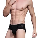 Creazyメンズ竹繊維下着セクシーメッシュ通気性三角形Underpants