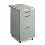 コクヨ   オフィスデスク袖机・デスクサイド収納 SR型デスク SD-SR10E2NN 脇机 3段 奥行63.5CM グレー